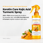 Grabello™ Kojic Acid & Turmeric De-Tan Body Glow Spray For Face, Neck, Hands, Legs, Back,Bumps and Inner Thighs | Buy 1 Get 1 Free
